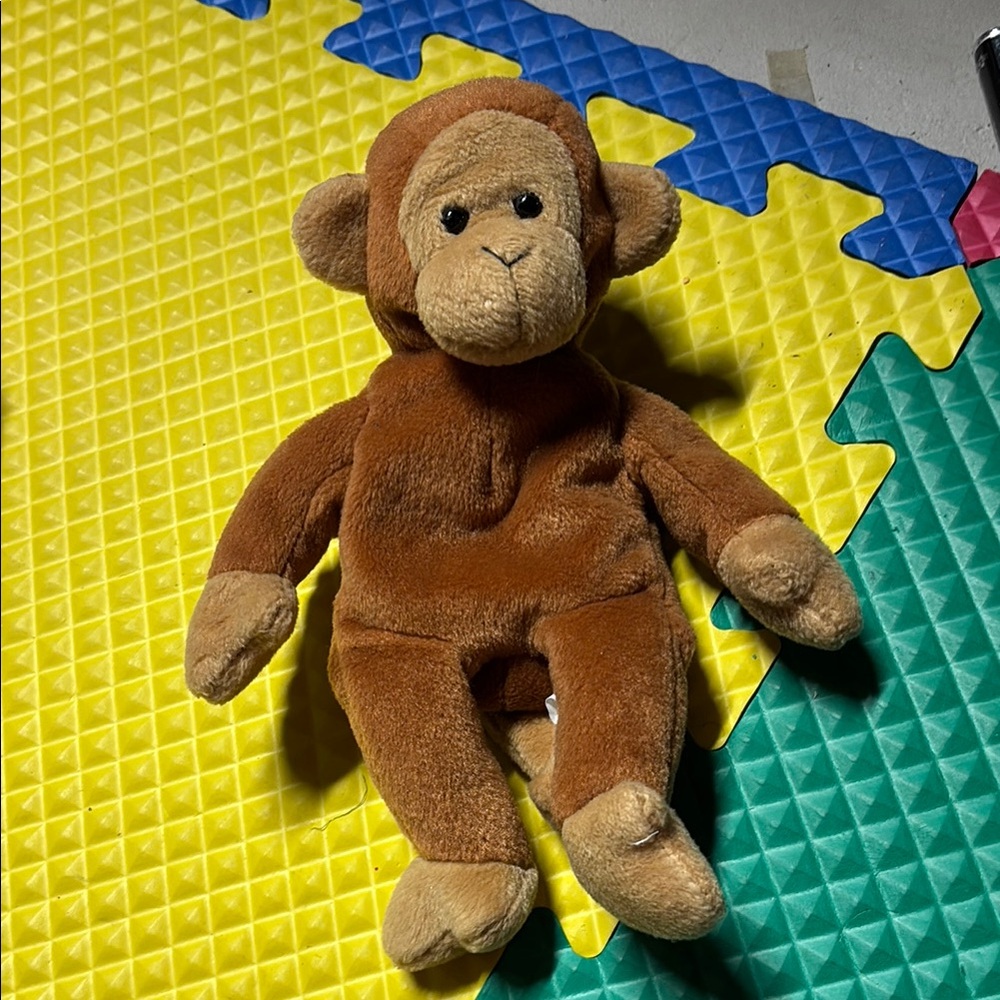 Bongo! Retired Ty Brown Plush Monkey Toy